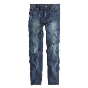J. Crew “Lookout High Rise” with destructed knee